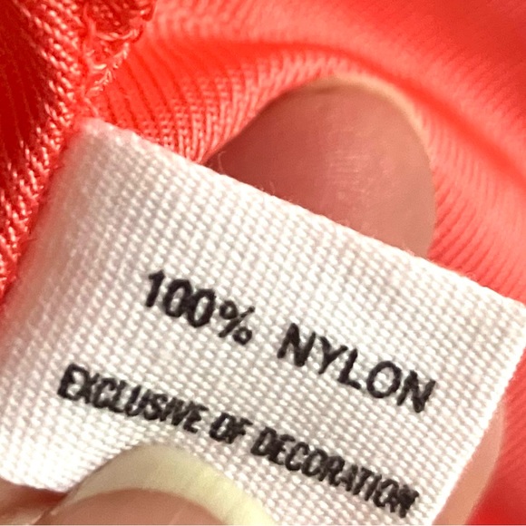 Vintage 70’s coral red orange lace flower slip gown dress & robe jacket set - Picture 16 of 16